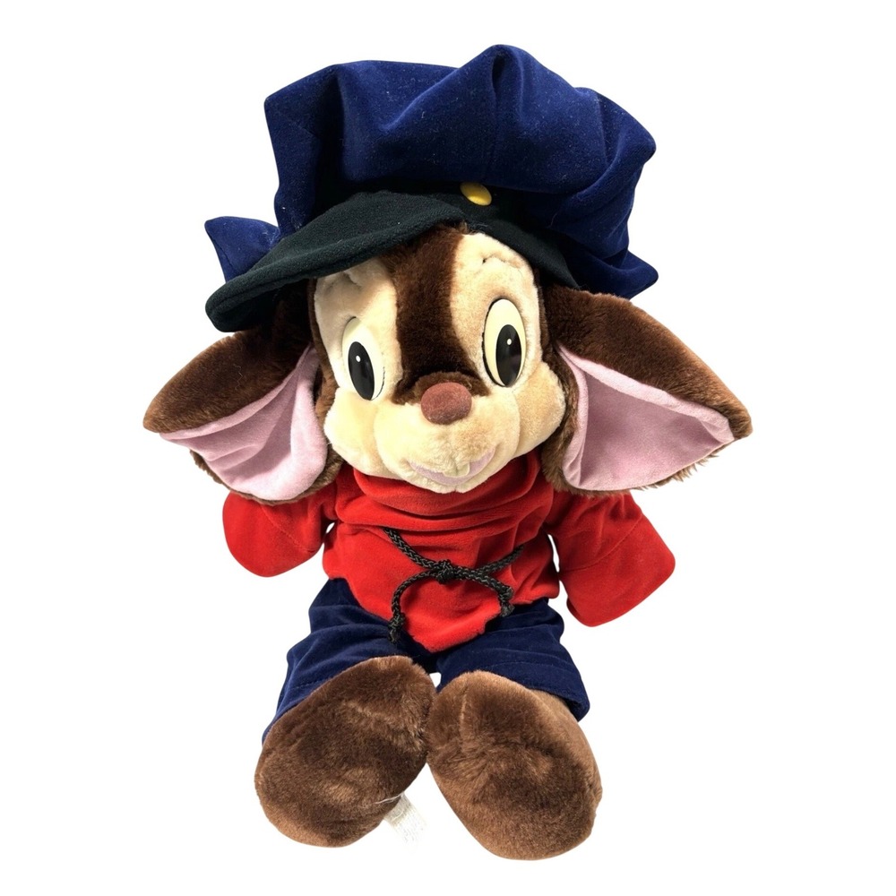 Vtg Fievel Mousekewitz Plush An American Tail Mouse Stuffed Toy Red‎ Blue Hat